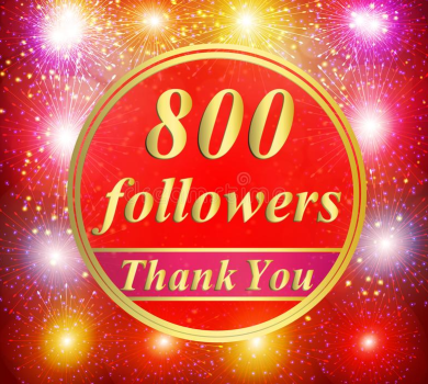 800 Followers on Twitter